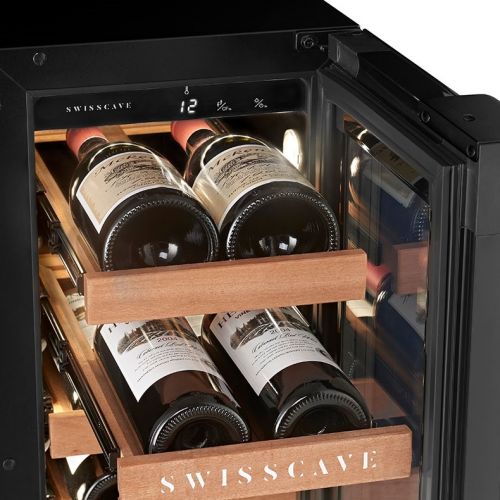 1-Zonen Weinkühlschrank für Küchenunterbau | 15 Flaschen | 82cm (H)
