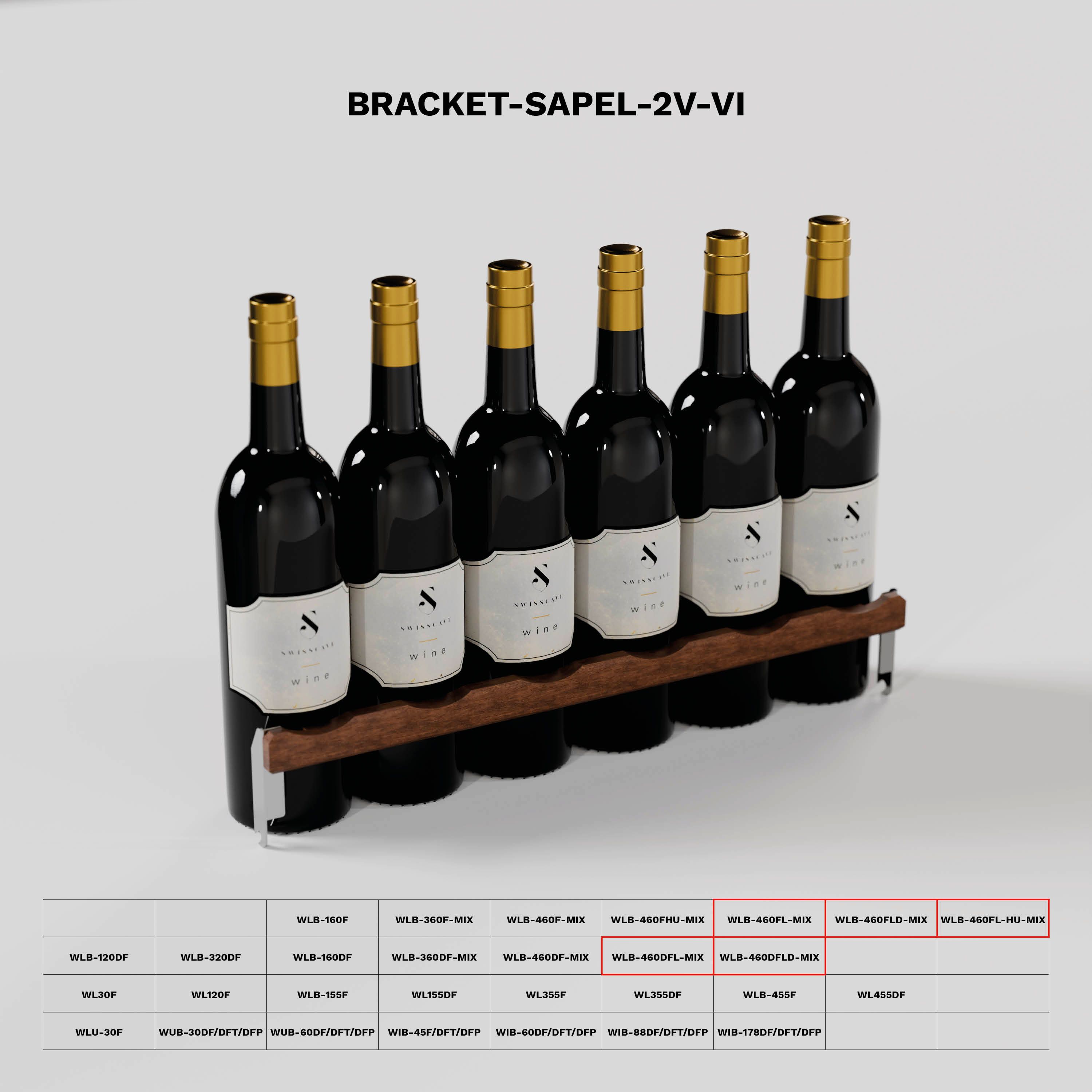 Tilting devices for optimal wine presentation