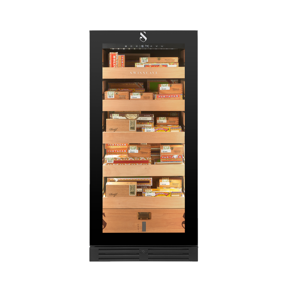 Premium Humidor CLB-360, 127cm, 1800 cigares | SWISSCAVE FR