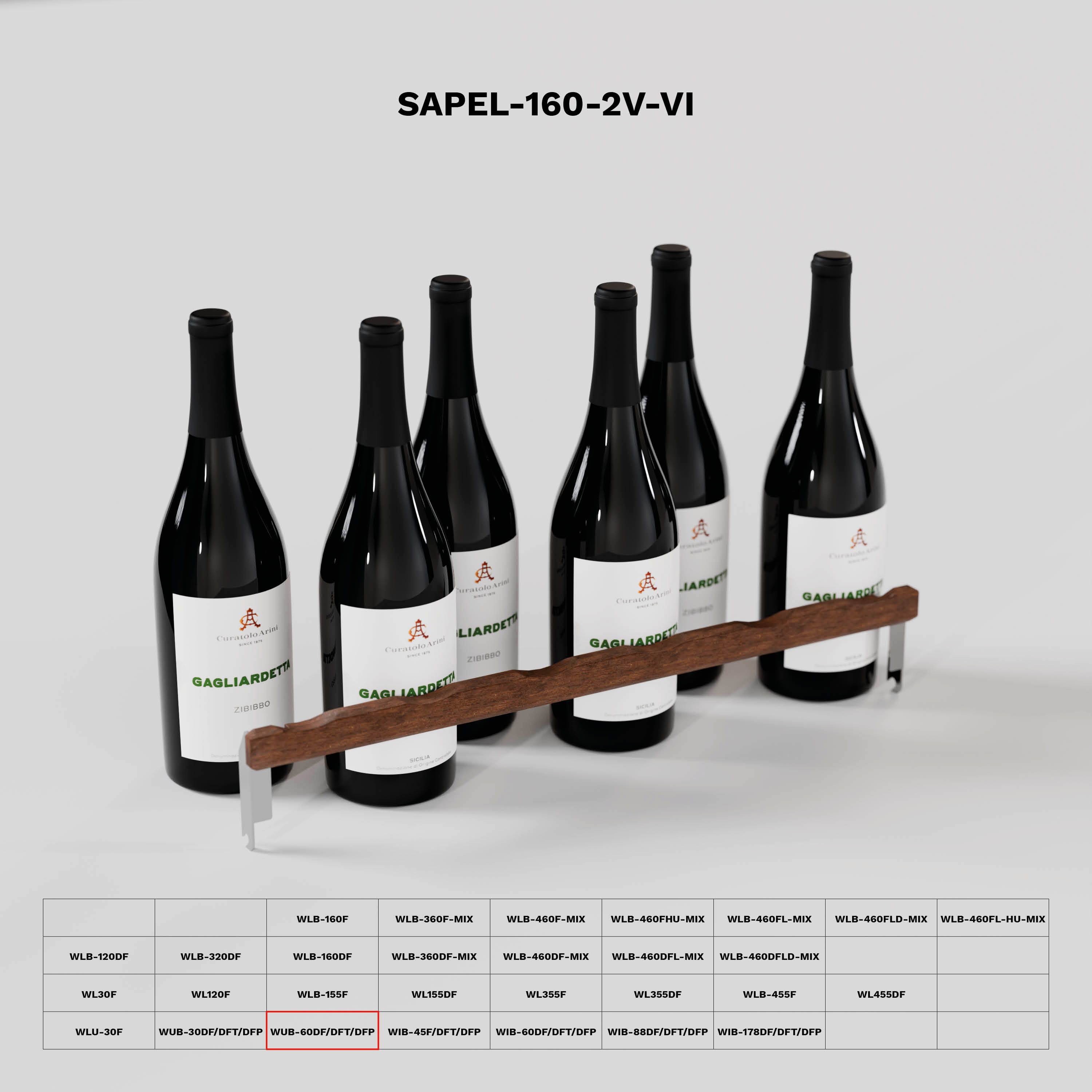 Tilting devices for optimal wine presentation
