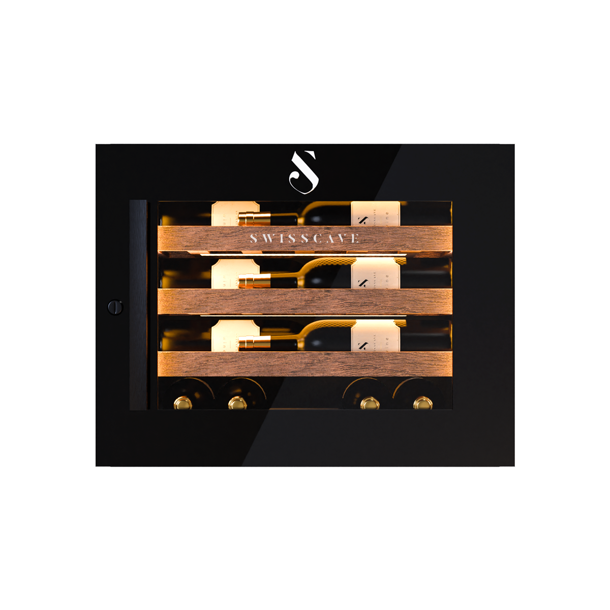 SWISSCAVE LUXURY KITCHEN EDITION WIB-45F Ein-Zonen-Weintemperierschrank – Frontansicht