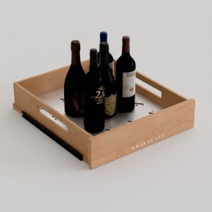 Shelf for standing bottle storage