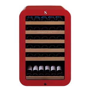 DEMO -25 % | Single zone wine cooler WL120F-RED| 83cm (H) | 35 bottles