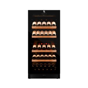 SWISSCAVE PREMIUM EDITION WLB-360DFD-MIX Weink&uuml;hlschrank &ndash; Frontansicht mit Glast&uuml;r