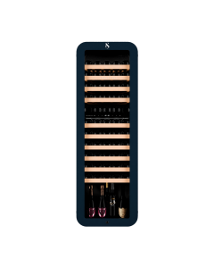 WLB-320DF-BLACK Cantina vino a doppia zona | 160cm | 68 bottiglie
